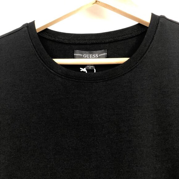 NWT Guess Half Sleeve Arjean Ruched Little Black Dress SP - Picture 5 of 14